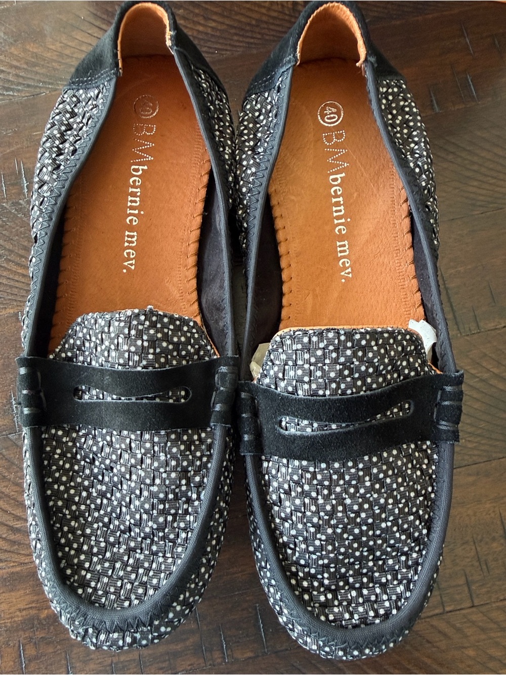 bernie mev. Woven Penny Loafers